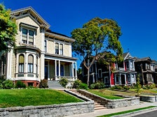 Victorian manors on Carroll Avenue in Echo Park