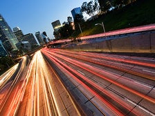 Los Angeles freeway lights