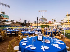 Dinner tables at Dodgers All-Access 2015