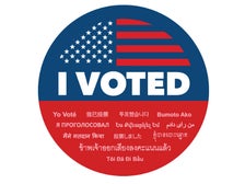 L.A. County "I Voted" sticker