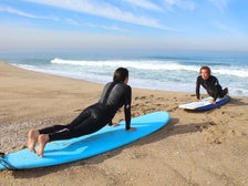 Surf lesson at El Porto in Manhattan Beach