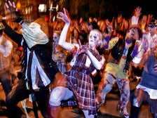 Thriller dancers at West Hollywood Halloween Carnaval