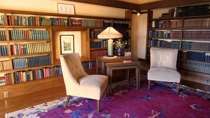 Library at Hollyhock House