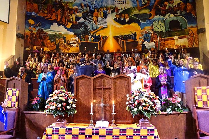 Choir at First AME Church of Los Angeles