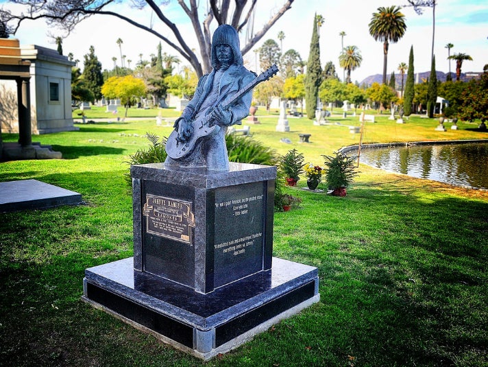 Johnny Ramone cenotaph at Hollywood Forever