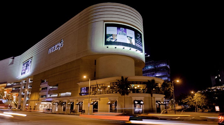 Beverly Center at night