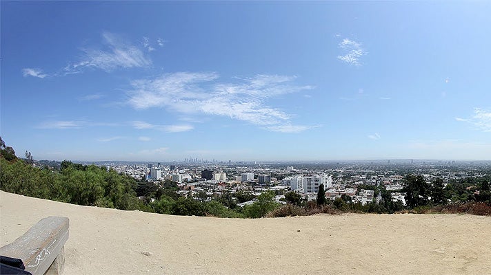 View from Inspiration Point at Runyon Canyon Park