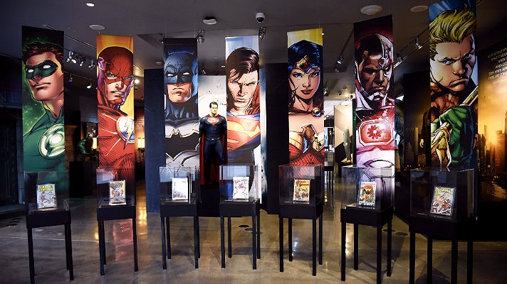 Origins of the Justice League from "DC Universe" at Warner Bros. Studio Tour Hollywood