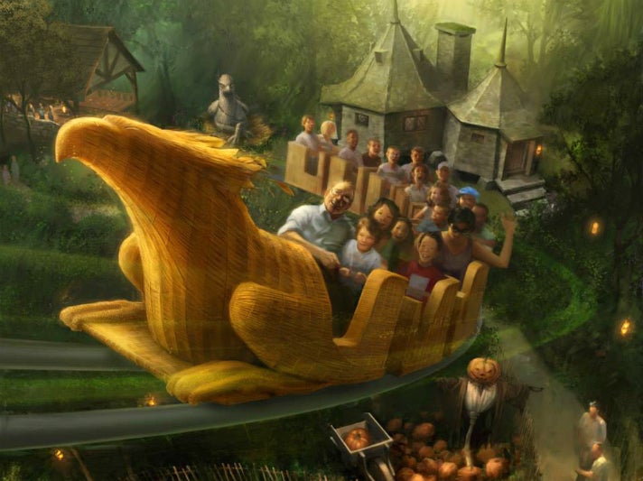 "Flight of the Hippogriff" at Universal Studios Hollywood