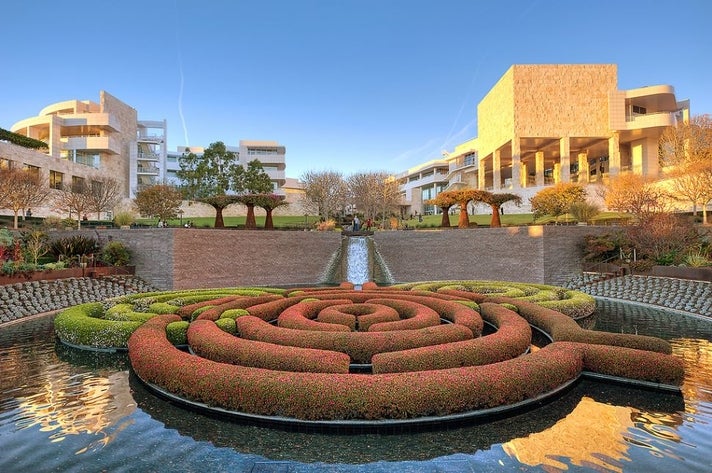 Getty Center Courtyard | Photo courtesy of Shawn Park, Flickr