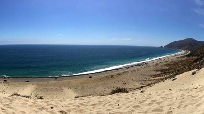 View from the top of the PCH Sandhill