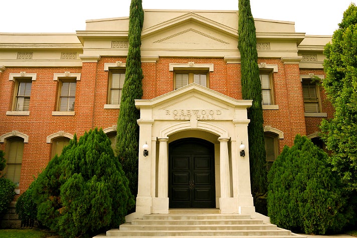 Rosewood City Hall / Police Department in "Pretty Little Liars" at Warner Bros. Studio