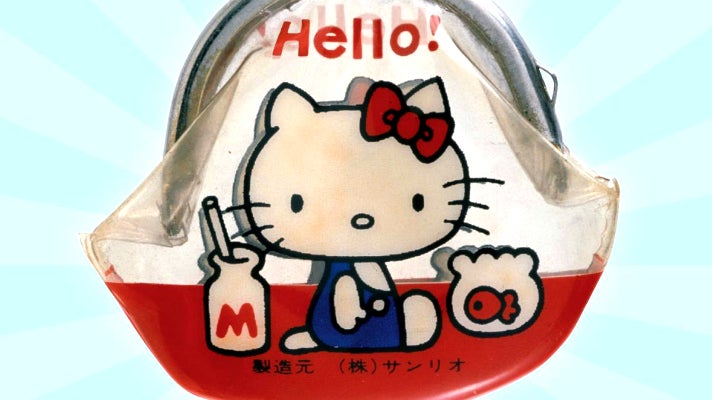 Replica of the original Hello Kitty coin purse