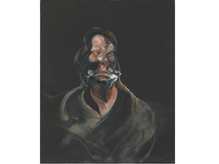 "Portrait of Isabel Rawsthorne," 1966, by Francis Bacon at the Getty Center