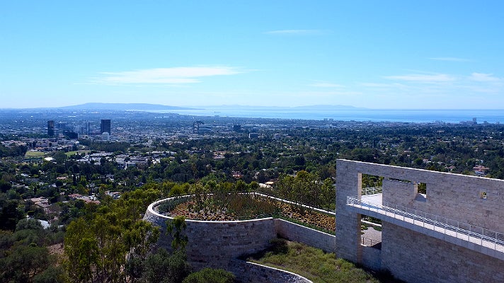 Coastal view from the Getty Center