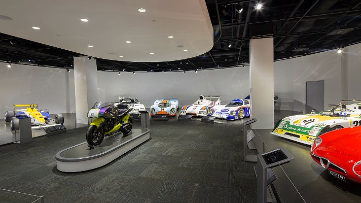 Motorsports gallery at Petersen Automotive Museum