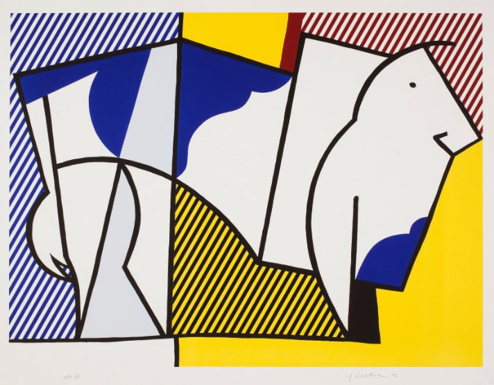 Roy Lichtenstein, "Bull III," from the Bull Profile Series, 1973