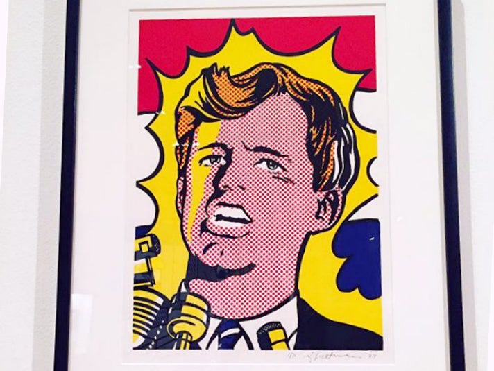 Roy Lichtenstein, "Bobby Kennedy" (1968) at Skirball Cultural Center