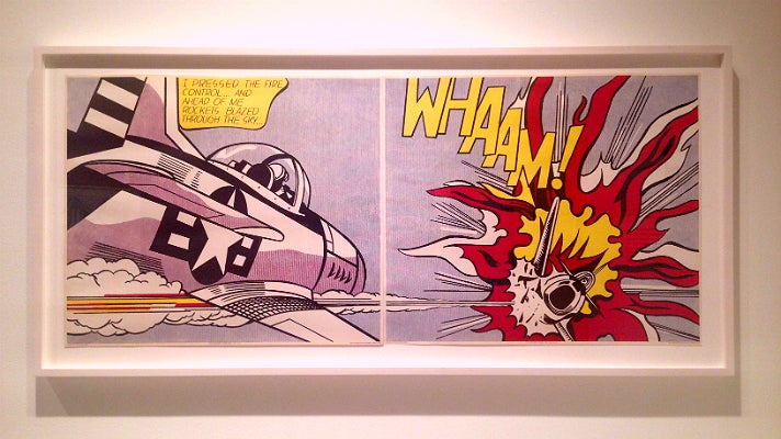 Roy Lichtenstein, "Whaam!" (1963) at Skirball Cultural Center
