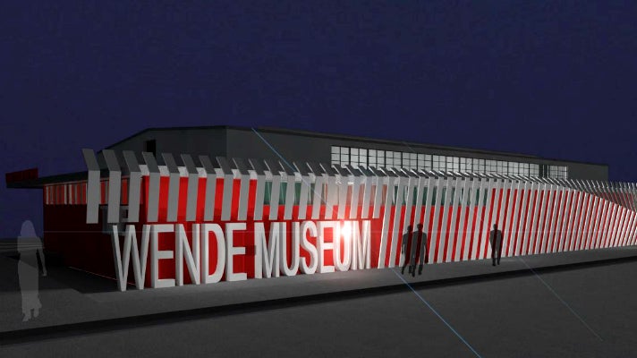 Rendering of Wende Museum facade