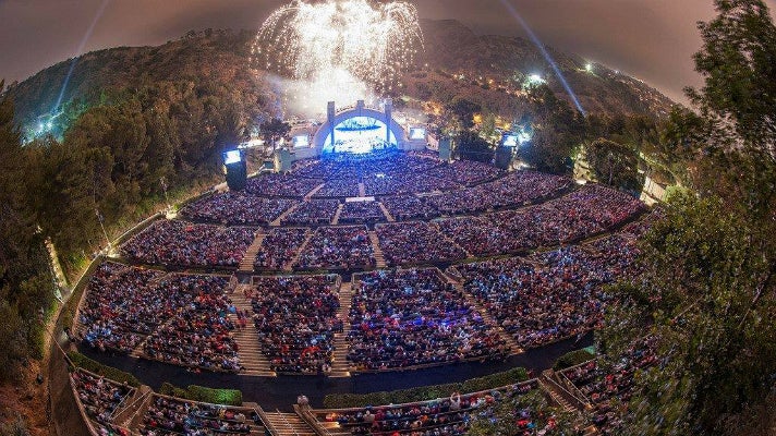 Aerial view of the Hollywood Bowl