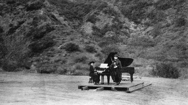 The first known musical event at the Hollywood Bowl, ca.1920