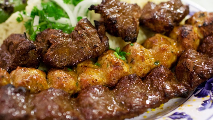 Kebabs at Elena's Greek Armenian
