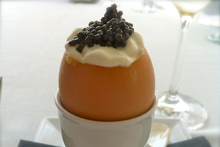 Egg Royale at Petrossian West Hollywood