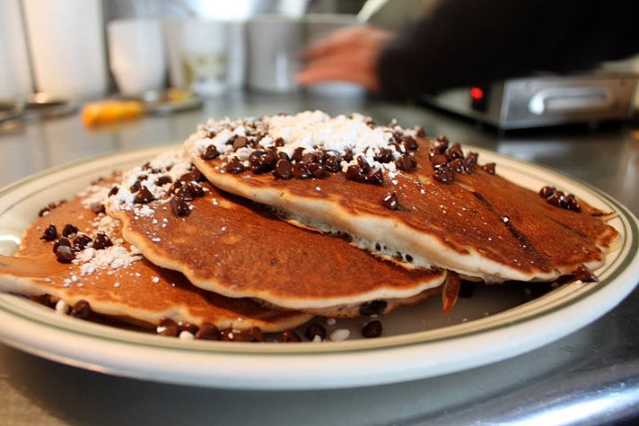Chocolate chip pancakes at Uncle Bill's Pancake House
