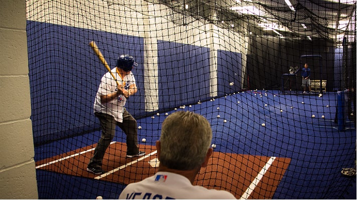Batting practice at Dodgers All-Access