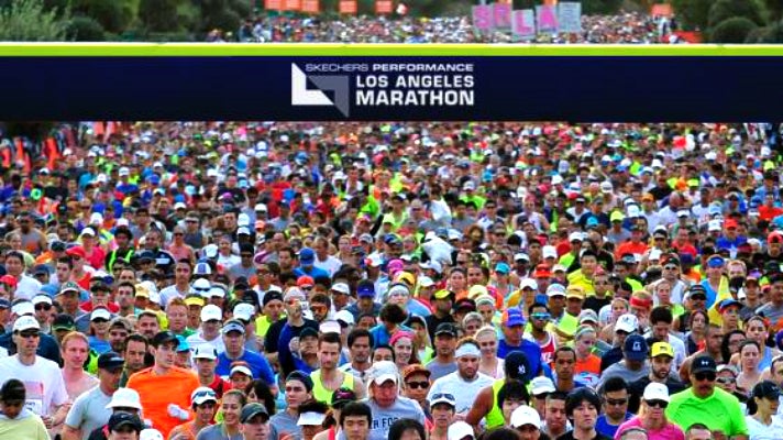 Los Angeles Marathon starting line