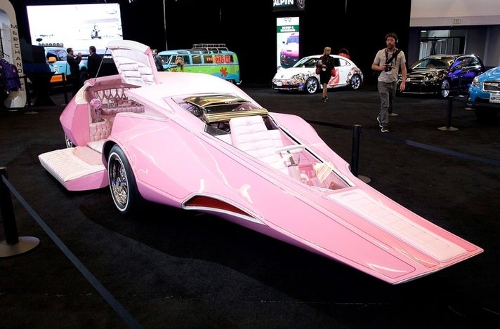The Pink Panthermobile at Galpin Hall of Customs