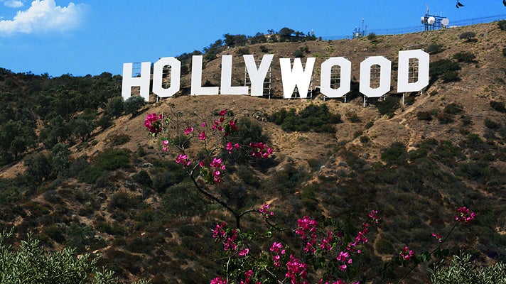 Hollywood Sign viewed from Mulholland Highway