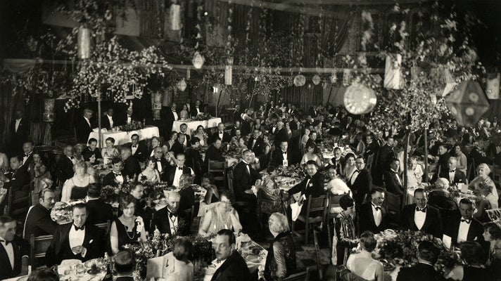 The first Academy Awards at the Hollywood Roosevelt Hotel