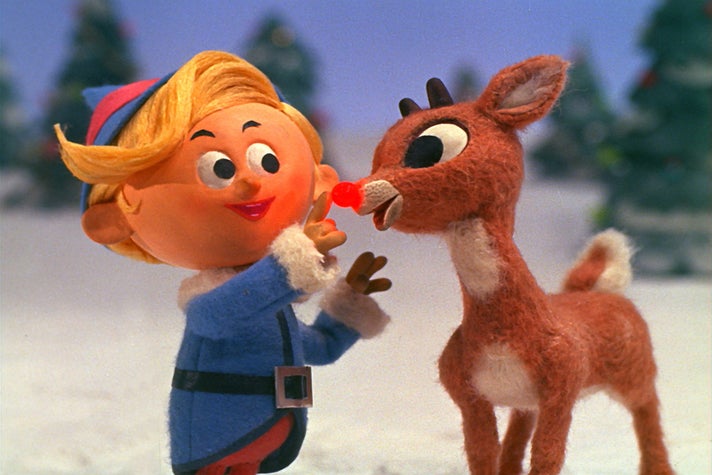 Hermey the Elf and Rudolph in "Rudolph the Red-Nosed Reindeer" (1964)