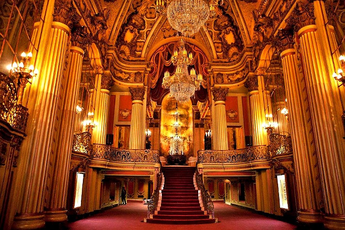 Lobby of the Los Angeles Theatre in Downtown L.A.