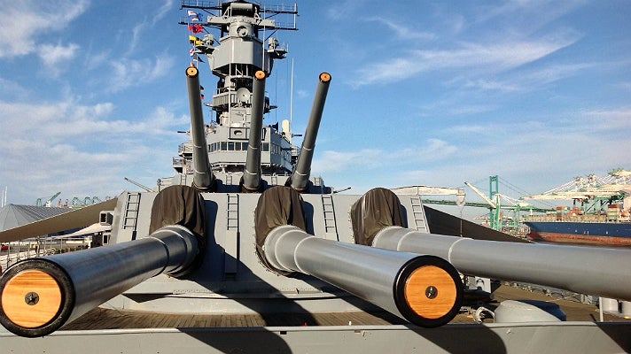 Battleship IOWA guns