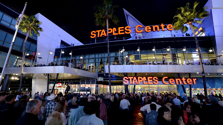 STAPLES Center entrance