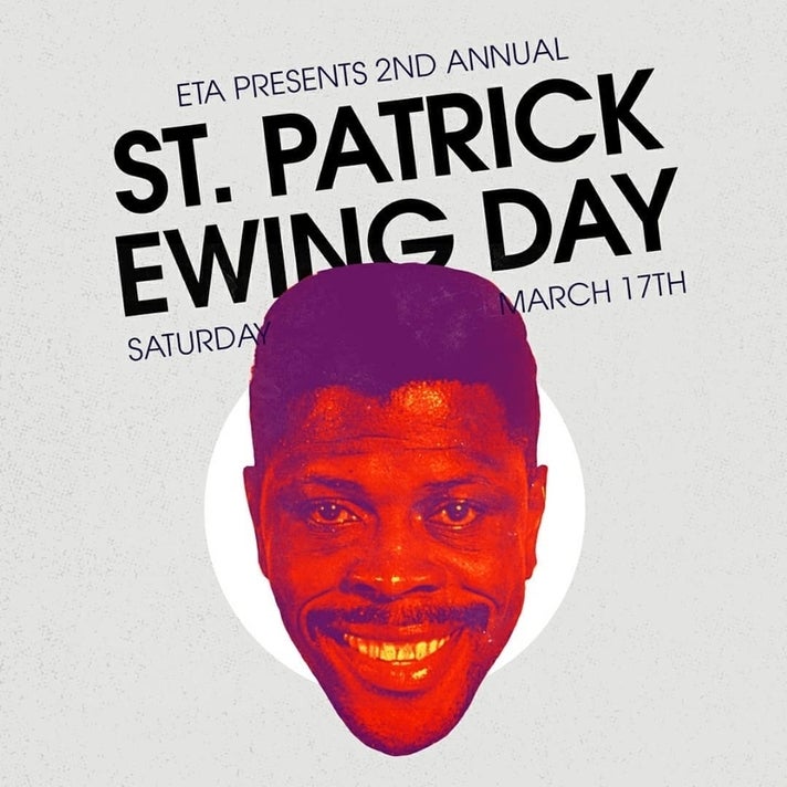 Second annual St. Patrick Ewing Day at ETA
