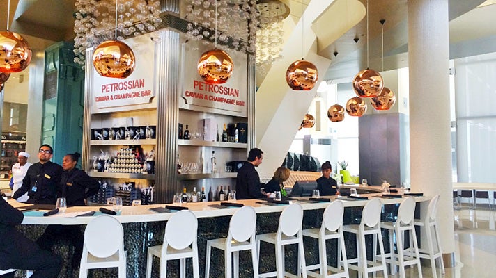 Petrossian Caviar & Champagne Bar at LAX Tom Bradley International Terminal