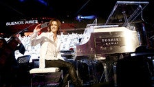 Yoshiki on stage at the GRAMMY Museum