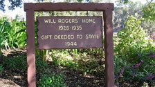 Will Rogers State Park sign