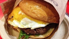 Eggslut cheeseburger at Grand Central Market