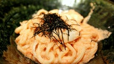 Mentai squid butter pasta at Marugame Monzo