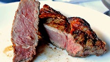 Ribeye steak at Nick &amp; Stef&#039;s