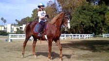 Horse riding lesson at Bennett Farms