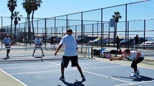 Pickleball at Venice Beach paddle tennis courts