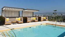 Rooftop pool at Hotel Wilshire