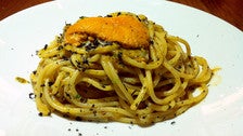 Sea urchin spaghetti at Bestia