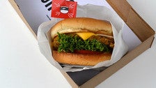 Vegan burger at Burgerlords